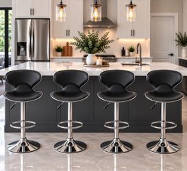 4 brand new black bar stools chairs chair bar stool