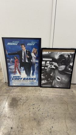 Framed movie posters