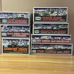 Mint condition & never opened hess toy truck collection