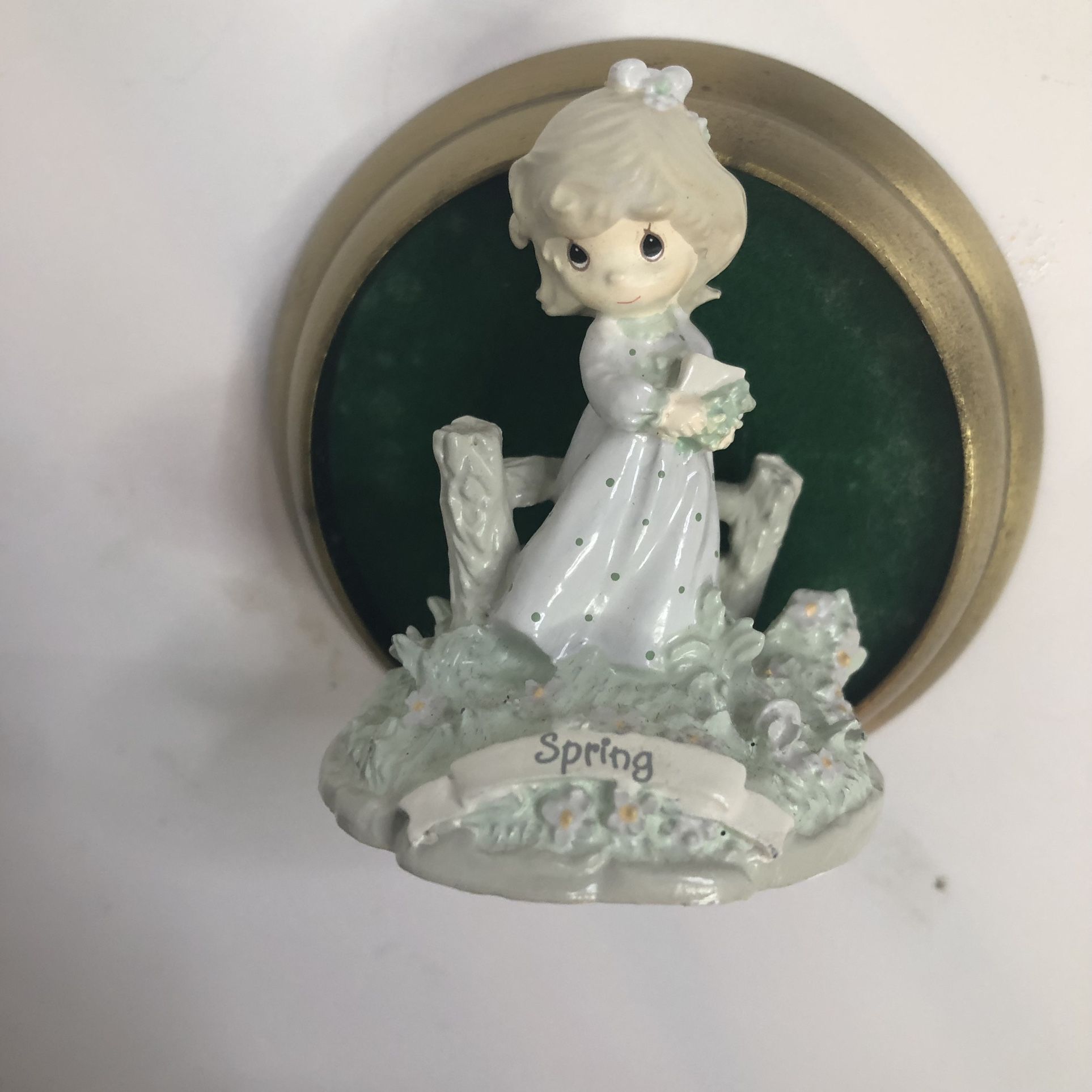 Precious Moments Spring Figure With Stand 1990