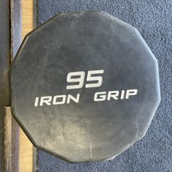 95lb Iron Grip Dumbbells 