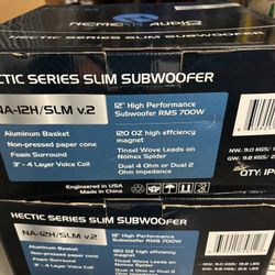 Slim Subwoofers. Buy 1, 2, 3, Or 4. 