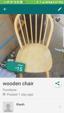 wooden chair