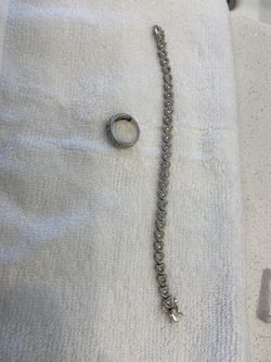 Ladies bracelet and ring