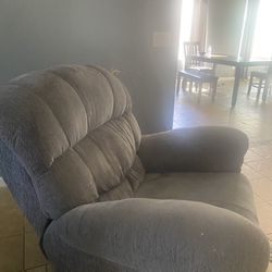 Recliner Grey Couch