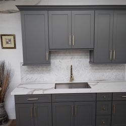 Grey Shaker Cabinets