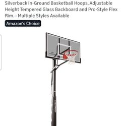 Silverback In-Ground Basketball Hoop — (Tempered Glass + Pro Flex Rim)