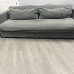 Gray Sleeper Couch With Storage