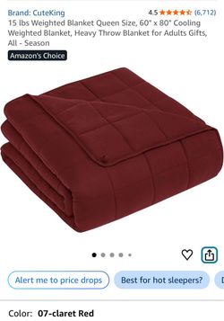 CuteKing Full Weighted Blanket 48x72”