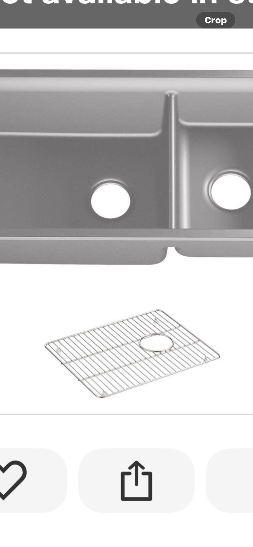 KOHLER Cairn Undermount Neoroc Granite Composite 33.5 in. Double Bowl Kitchen Sink Kit in Matte Grey