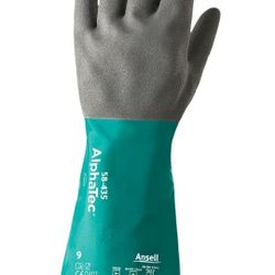 Ansell AlphaTec 58-435 Vend Pack Chemical Protection Gloves - Size 9, Grey