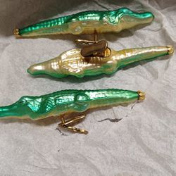 Vintage  Ornament Crocodile . Please Read Description