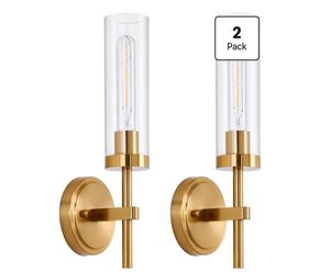 Wall Sconces Set of 2, Bathroom Sconce Wall Lighting for Vanity