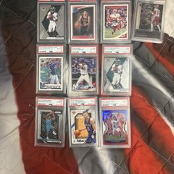 Graded Baseball And Football Cards 300$ For All Dm For Individual Offers
