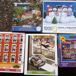 Lot Of 10 Jigsaw Puzzles 15.00