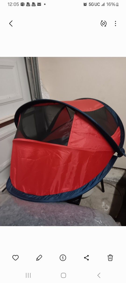 RED MINI TODDLER TENT