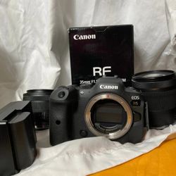 Canon EOS R Mirrorless Camera with RF 24-105  Rf 35mm f.18 + Atomos Ninja V+