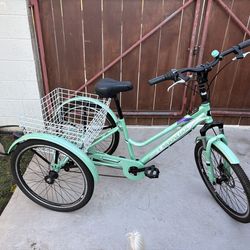 7 speed adult 3-wheel bike with upgrades