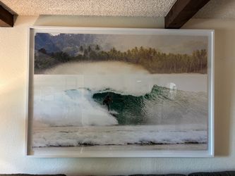 “77” Large Framed Surfing Picture / Beach Wall Art – 77.25 x 55”