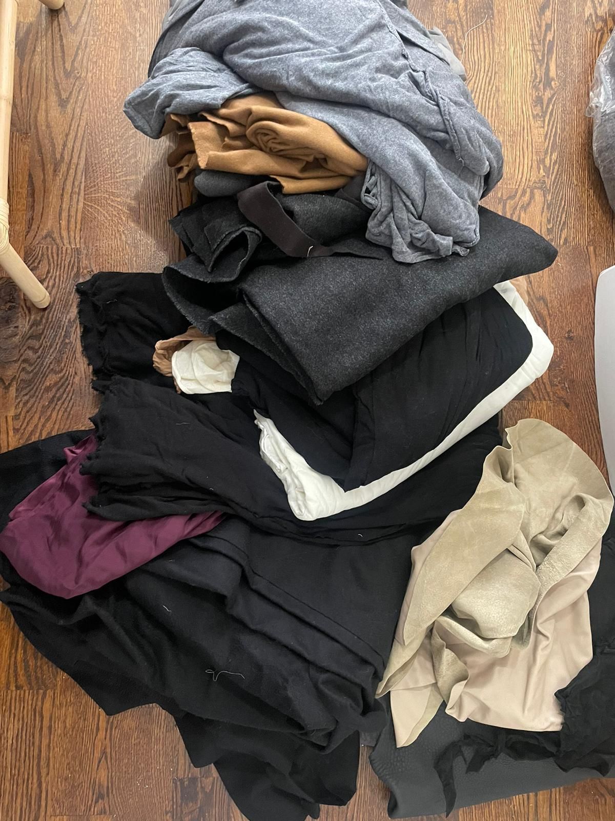 Cashmere Wool Silk Fabric Leather