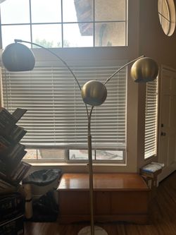 Threshold Brass Adjustable Floor Lamp