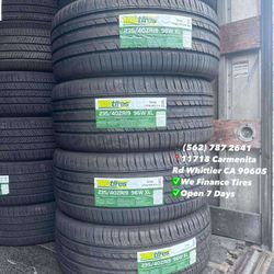 235/40/18 TBB A/S New Set of Tires Installed and Balanced Set de Llantas Nuevas Instaladas y Balanceadas