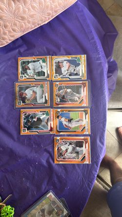Donruss Optic Orange Baseball Cards Lot of 7