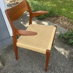 Niels Moller Model 55 Armchair Vintage Teak MCM