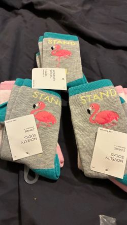 Six pair of girls socks