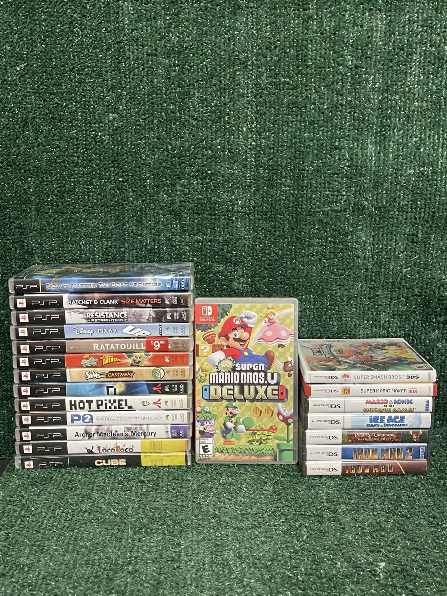 PSP , Switch,Nintendo Ds, 3Ds Game Cases W/ Manuals Only. Lot Of 21.
