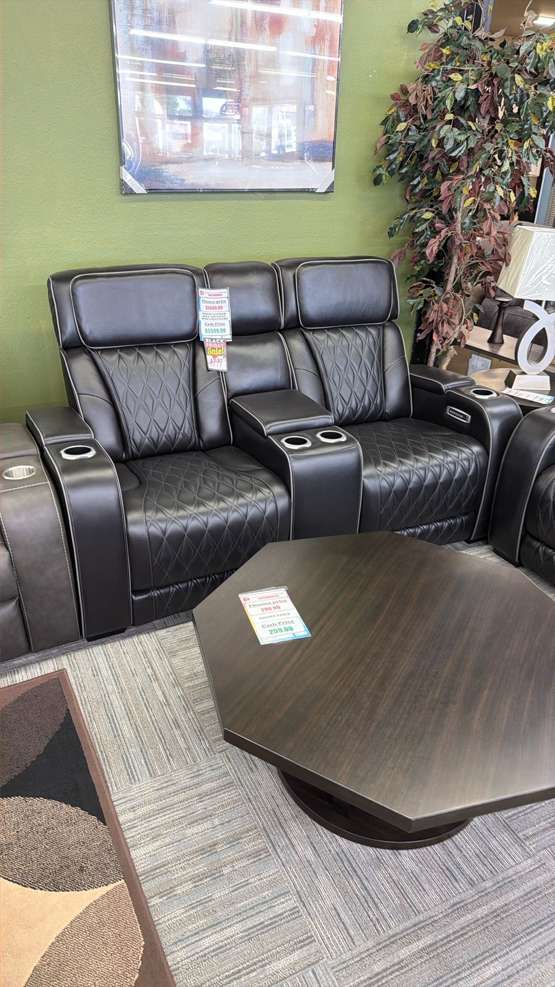 Luxury Ashley Sofa Loveseat Leather With Massage 