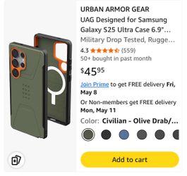 Samsung Galaxy S25 Ultra Case 6.9" Civilian Phone Case (NO BOX)