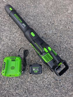Greenworks 80Volt Hand Held Leaf Blower Almost New Condition With 2.5ah Bat & Charg BLB479. For Pick Up Fremont Seattle. No Low Ball/Trades Please