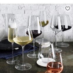 8 Brand New Williams Sonoma Stemless White Wine Glasses