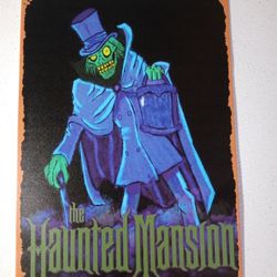 Metal Sign Hatbox Ghost The Haunted Mansion Wall Art Decor Room Aesthetic
