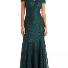 Off The Shoulder Evening Gown