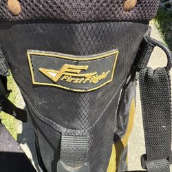 First Flight Golf bag - good condition, stand up straight with tripod stand legs- OBO