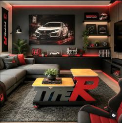 Handmade custom Honda Type R coffee table