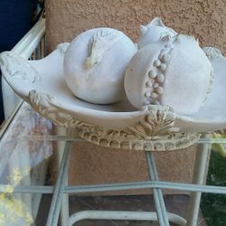 Decorative art decor outdoor art fruit bowl