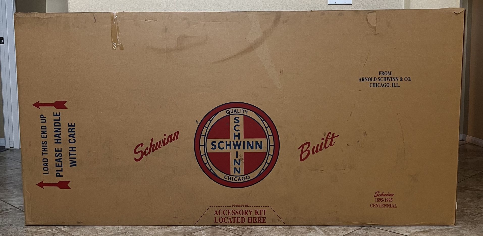 Original Schwinn 1995 Black Phantom Empty Box