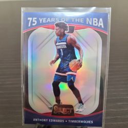 Anthony Edwards Timberwolves NBA basketball card 