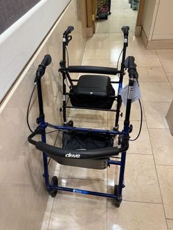 Walker with seat