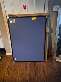 Corkboard wall mounted notice board