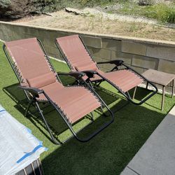 Zero Gravity Chair $75 Pair