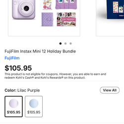 Instax Fujifilm Polaroid camera bundle