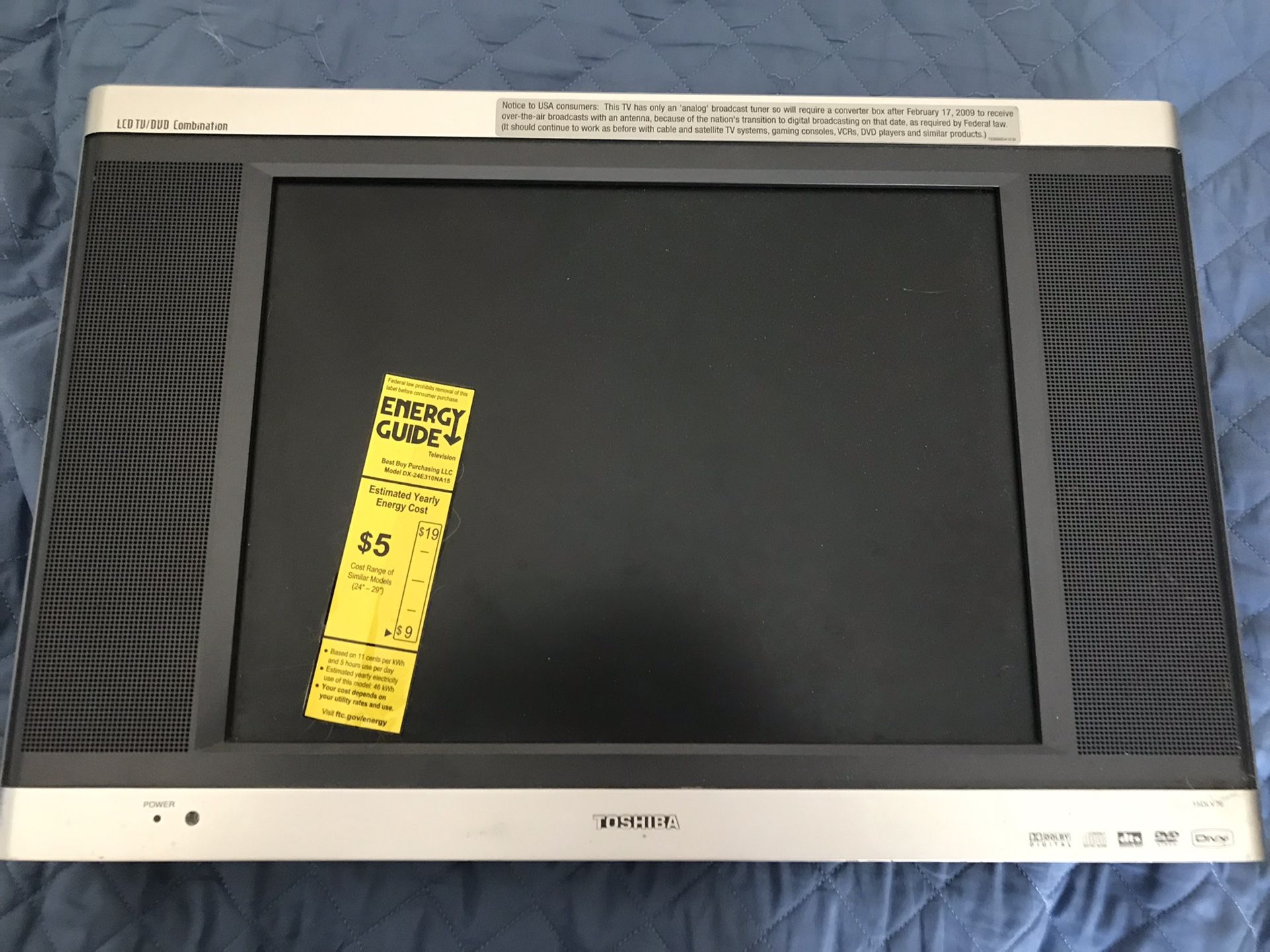 Toshiba tv/dvd Combo 15dlv76 15” LCD