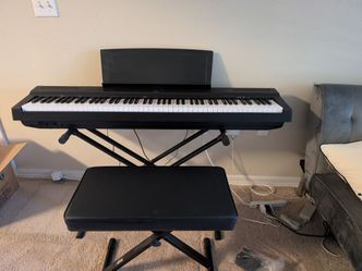 Yamaha P125 88 Key Digital Piano with Folding Stand, Bench, and Pedal - CASH ONLY