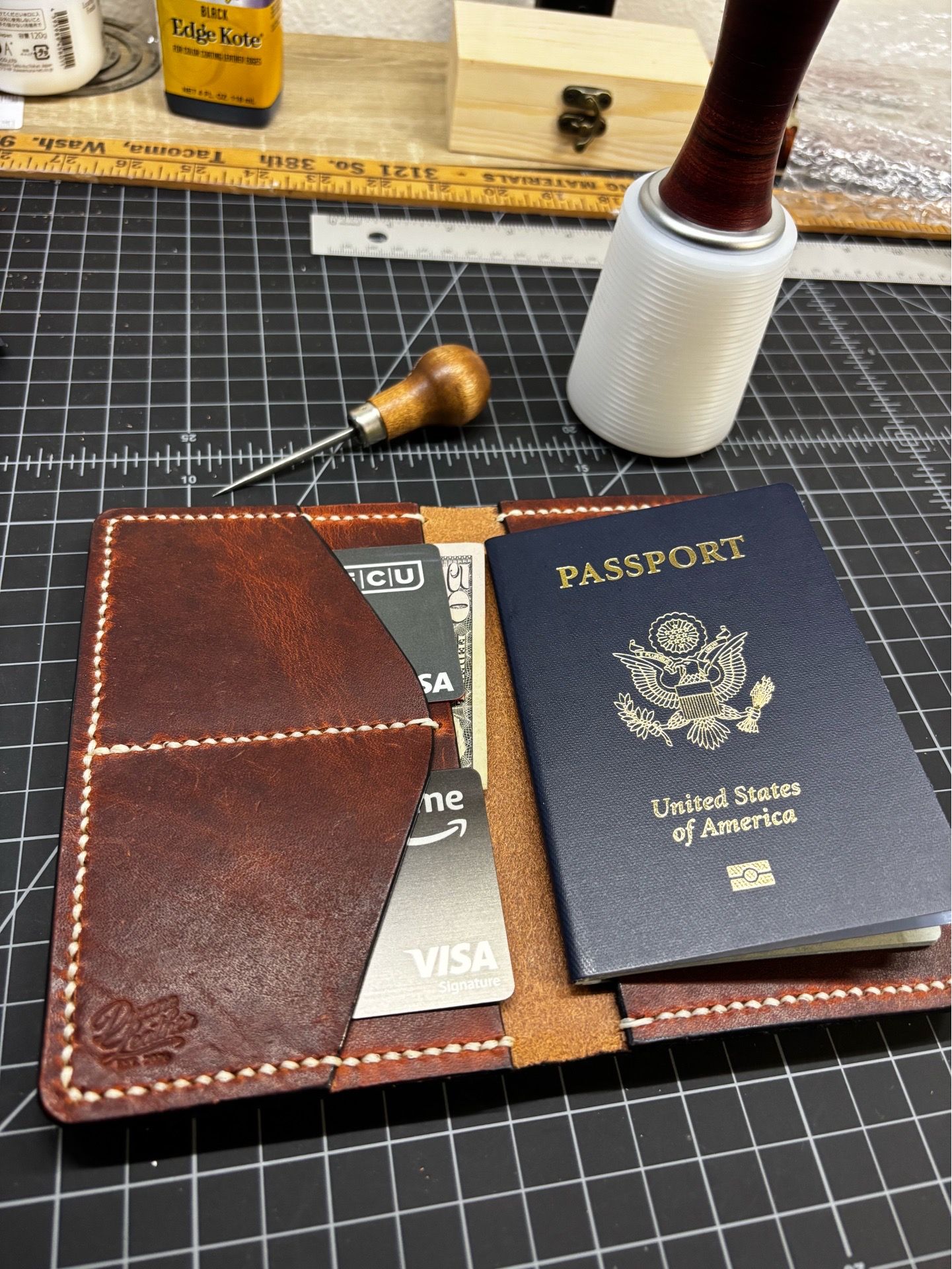 “Duane Leather” goods for sale (wallets, lighter sleeves, etc….