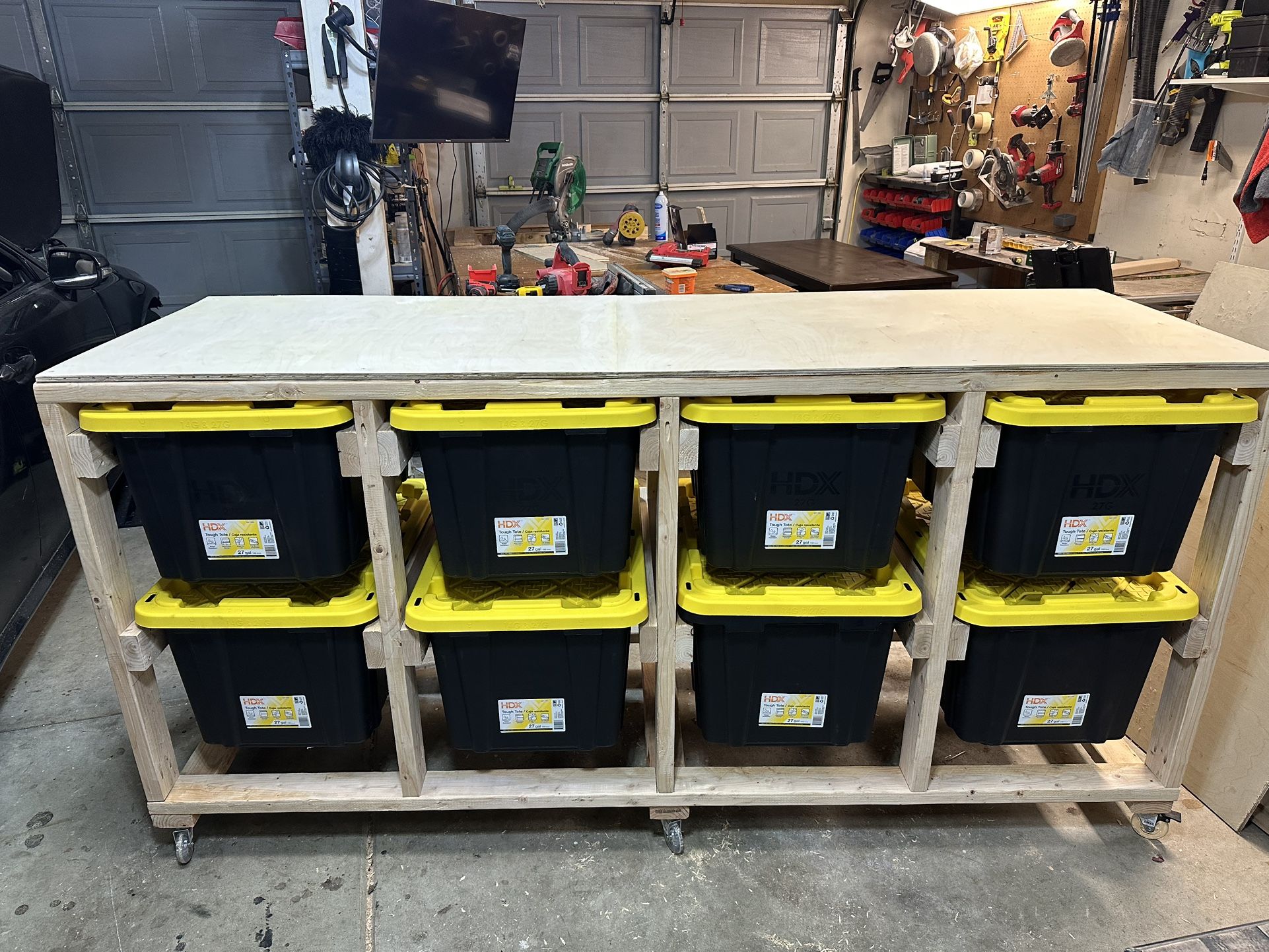 Custom Tote Bin Storage Rack