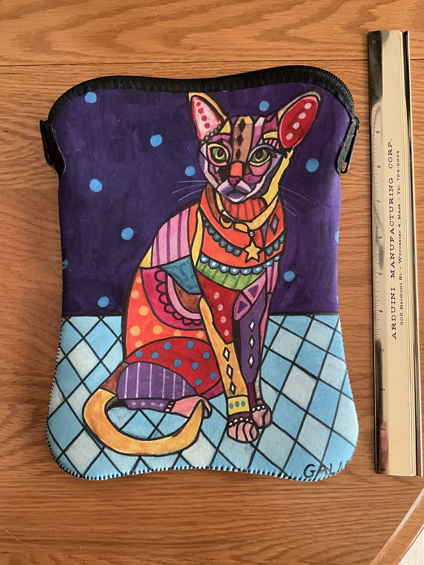 Computer Tablet Case With Cat Design